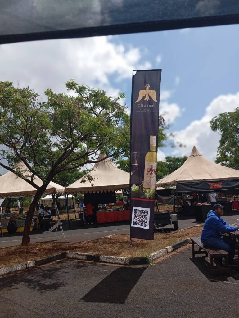 Bonvoyage event banner outdoors